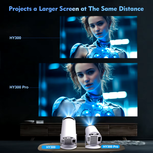 HY300 PRO 1080P 260ANSI 4K Android 11 Cinema Projector - Image 7