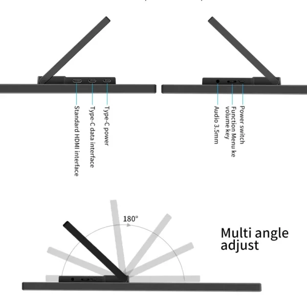 18.5inch 1920 x 1080 Portable Monitor for Kitchen / Office - Image 5