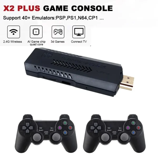 Video Game Console with Wireless Controller for TV / Projectors