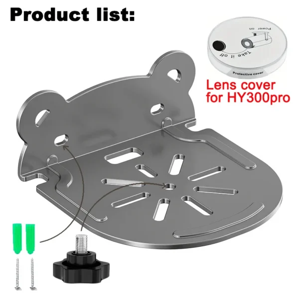 Wall Mount Projector Stand for HY300 Pro Projectors with lens cover - Image 4