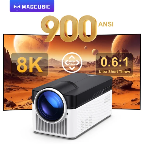Ultra Short Throw HY450 Projector with Auto Offset 8K 1080P 900ANSI